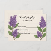 ライラック・リヴェリー 出席・欠席カード 出欠カード (正面/裏面)