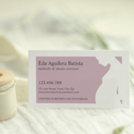 ライラック |助産師Doula妊婦シルエット 名刺