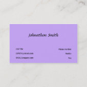 ライラック 名刺 (裏面)