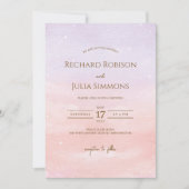  ライラック Save The Date ご案内 / 水彩 ピンク セーブザデート (正面)