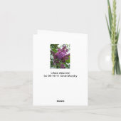 "ライラックchez moi " カード (裏面)