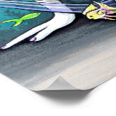 ライラトロピカルレインボーマーメイドポスター ポスター (角)