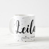 ライラニミニマル名モダンMug Cup Gift コーヒーマグカップ (正面左)
