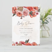 ライラボヘミアンガール秋フローラベビーシャワー 招待状 (スタンド正面)