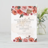 ライラボヘミアン秋フローラベビーシャワー 招待状 (スタンド正面)