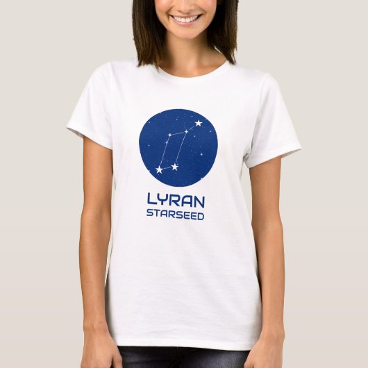 ライラ星付きリュラン星種ティー Tシャツ (正面)