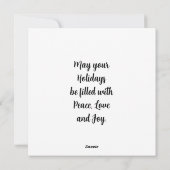 ライリクリスマスを保持する空の天使 シーズンカード (裏面)