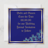 ライリーかわいらしセーブ・ザ・デート案内 セーブザデート (裏面)