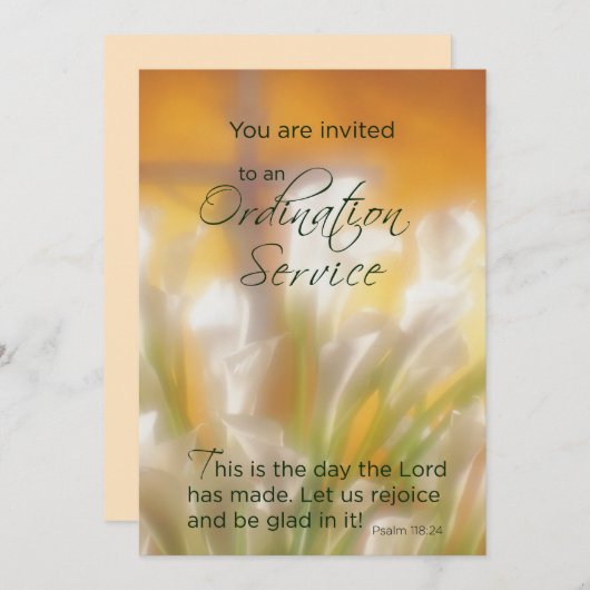 ライリーとクロスとの調整サービス招待状 招待状 (正面/裏面)