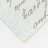 ライリーと文字 フリースブランケット (角)