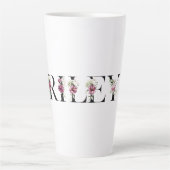 ライリーの名前。私の名前はライリー。 カフェラテマグ (正面)