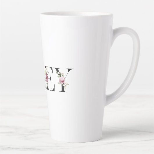 ライリーの名前。私の名前はライリー。 カフェラテマグ (右)