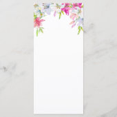 ライリーの水彩結婚のメニュー メニュー (裏面)