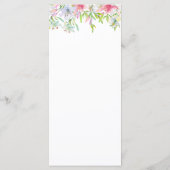 ライリーの水彩結婚のメニュー メニュー (裏面)