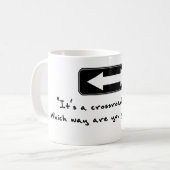 ライリーの雄鹿のマグによる交差道路 コーヒーマグカップ (正面左)