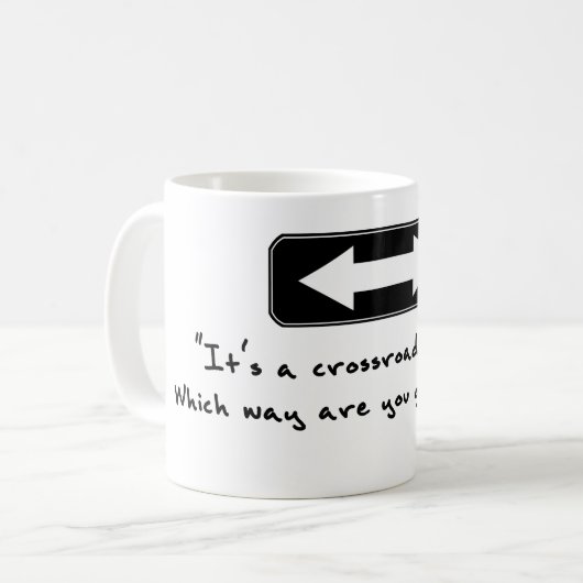 ライリーの雄鹿のマグによる交差道路 コーヒーマグカップ (正面左)