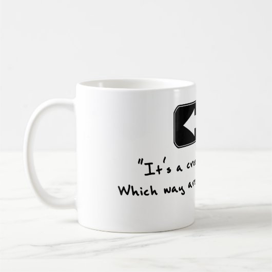 ライリーの雄鹿のマグによる交差道路 コーヒーマグカップ (左)