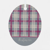 ライリーカスタムペットフォトクリスマスオーナメント メタルオーナメント (裏面)