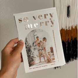 ライリーフェスティバルそう非常メリーにアーチクリスマスカード 箔シーズンカード