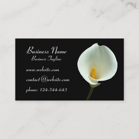 ライリーフラワービジネスカード 名刺 (正面)