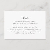 ライリーブラック&ホワイトエレガントな結婚式 エンクロージャーカード (正面)