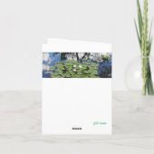 ライリー折り畳みグリーティングカードを反映したガーデンパーク カード (裏面)