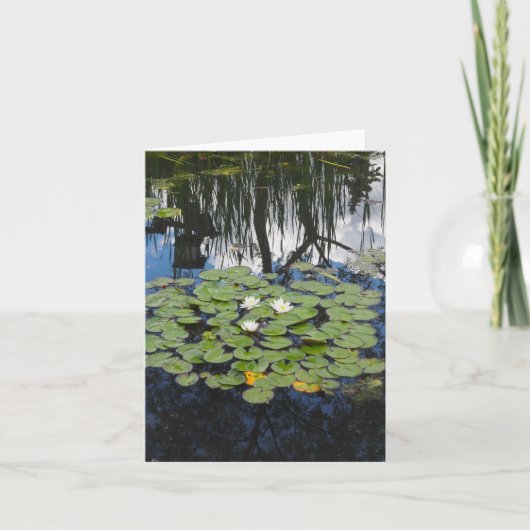 ライリー折り畳みグリーティングカードを反映したガーデンパーク カード (正面)