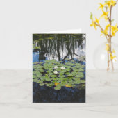 ライリー折り畳みグリーティングカードを反映したガーデンパーク カード (黄色い花)