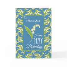 ライリー誕生日カードをパーソナライズする場合は青