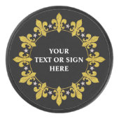 ライリー&スターズサークル金ゴールドシルバーI +あなたのもの アイスホッケーパック (正面)