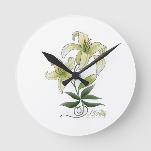 ライリー ラウンド壁時計 (正面)