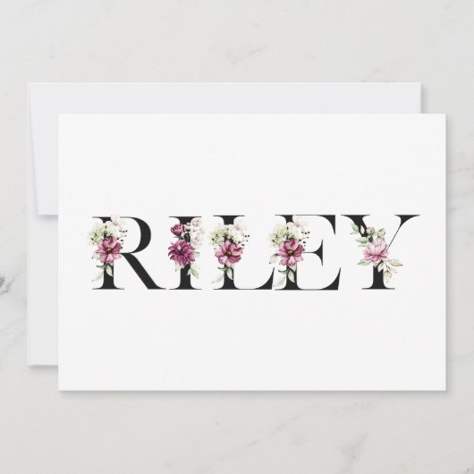 ライリー 招待状 (正面)