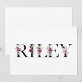 ライリー 招待状 (正面/裏面)