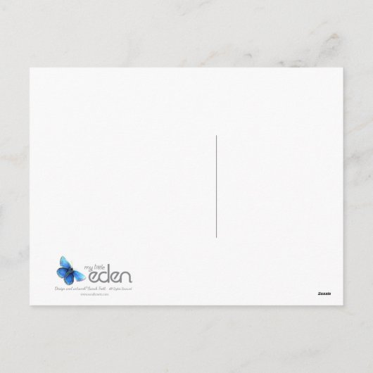 ライレバードのクリスマスの風変わりなグラフィックアートのはがき シーズンポストカード (裏面)