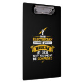 ラインおもしろいマンから電気技師を贈る クリップボード (右)