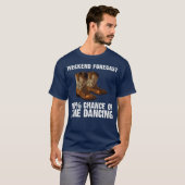 ラインおもしろい踊りギフト男性女性国ライン Tシャツ (正面フル)