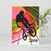 ラインおよび円のBMX 招待状 (スタンド正面)