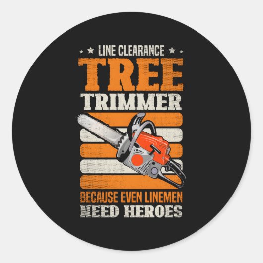 ラインが必要な場合でも、ラインクリアランスのツリートリマー ラウンドシール (正面)