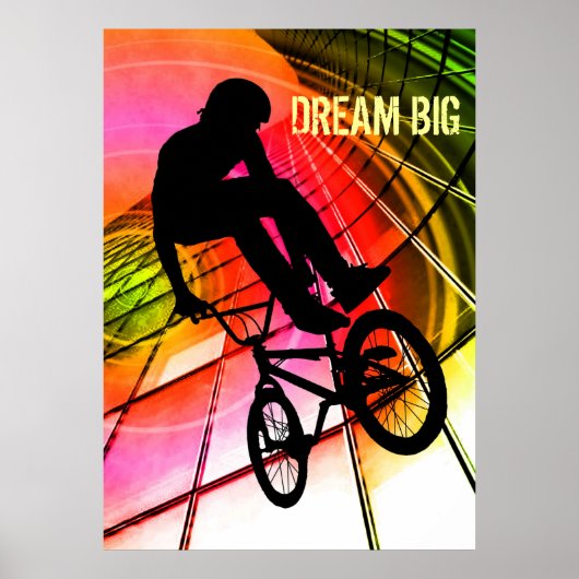 ラインと円のBMX "Dream Big" ポスター (正面)