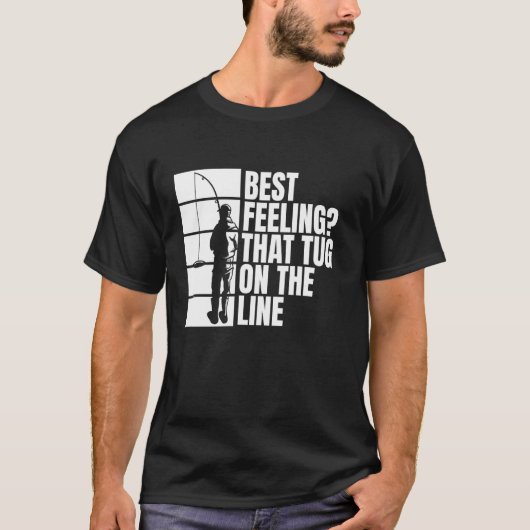 ラインに引っ張られる感覚よりも最高なアイスフィッシング Tシャツ (正面)