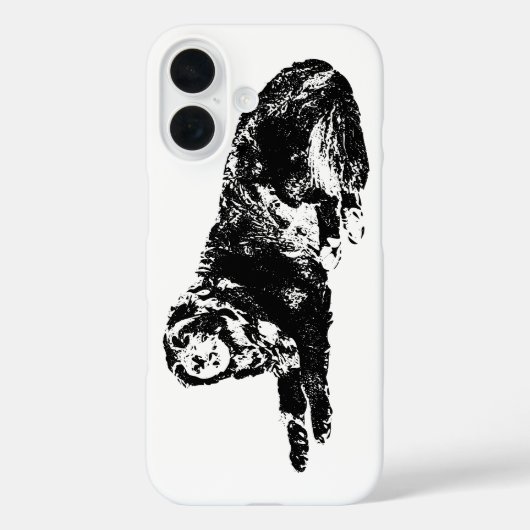 ラインのきれいな秋の犬のシルエットケース Case-Mate iPhoneケース (裏面)