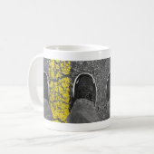 ラインのコーヒーマグを歩く コーヒーマグカップ (正面左)