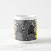 ラインのコーヒーマグを歩く コーヒーマグカップ (中央)