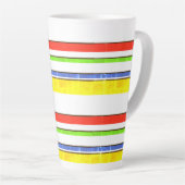 ラインのパターン色アルミニウム水ボトル カフェラテマグ (右アングル)