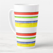 ラインのパターン色アルミニウム水ボトル カフェラテマグ (左アングル)