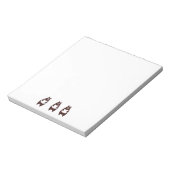 ラインのメモ帳でベア ノートパッド (回転)