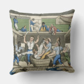 ラインの交差、「Jの冒険からのプレート クッション (裏面)