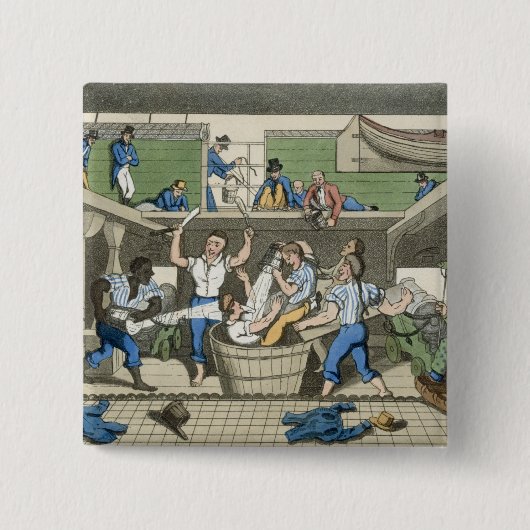 ラインの交差、「Jの冒険からのプレート 缶バッジ (正面)