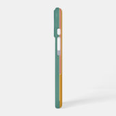 ラインの入った縦型ブロック iPhone 16ケース (左側面)