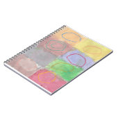 ラインの同心円 ノートブック (左側)